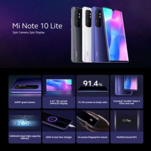 Xiaomi Mi Note 10 Lite, 64MP Camera, 6GB+64GB, Global Official Version 30 MPH8611B 4 compressed