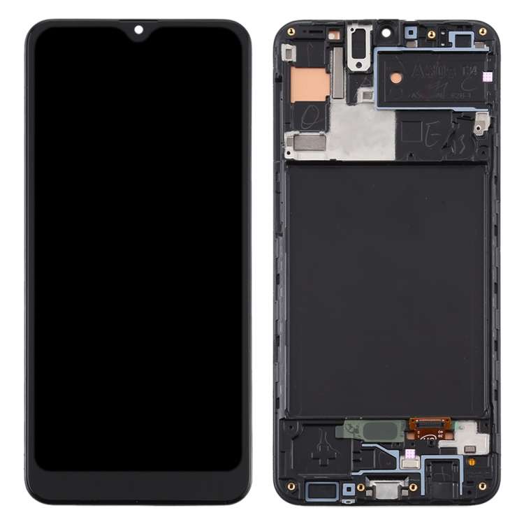 Vật liệu TFT Màn hình LCD và Bộ số hóa lắp ráp đầy đủ với khung cho Samsung Galaxy A30s (Đen)