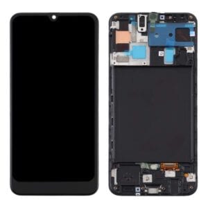 Vật liệu TFT Màn hình LCD và Bộ số hóa lắp ráp đầy đủ với khung cho Samsung Galaxy A50 (Đen)