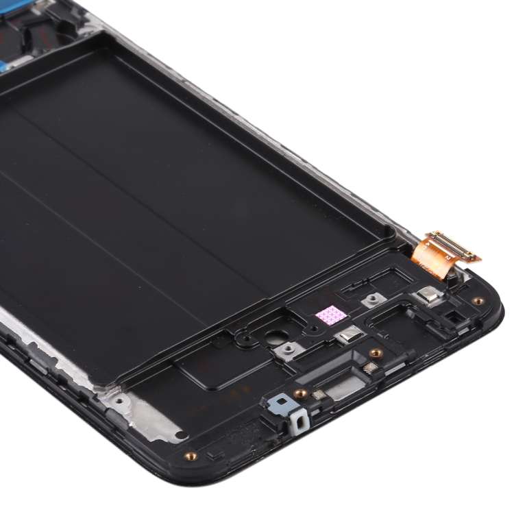 Vật liệu TFT Màn hình LCD và Bộ số hóa lắp ráp đầy đủ với khung cho Samsung Galaxy A70 (Đen)