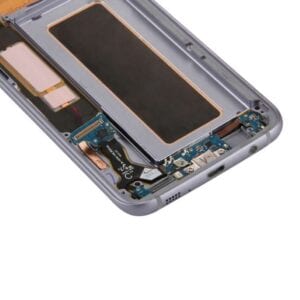 Màn hình LCD nguyên bản và Bộ số hóa hoàn chỉnh với Khung & Bảng cổng sạc & Nút âm lượng & Nút nguồn cho Galaxy S7 Edge / G935F (Đen)