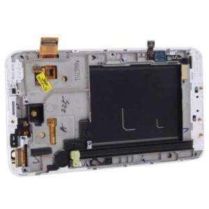 Màn hình samsung cho Galaxy Note / i9220 / N7000 (Trắng) LCD gốc + Bảng điều khiển cảm ứng có khung