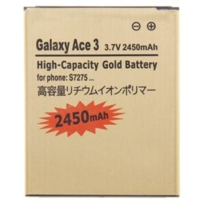 Pin doanh nghiệp vàng dung lượng cao 2450mAh cho Galaxy Ace 3 / S7275 (Phiên bản châu Âu)