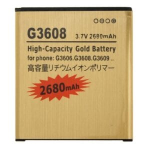 Pin điện thoại di động Li-ion vàng dung lượng cao 2680mAh cho Galaxy Core Prime / G3608 / G3606 / G3609