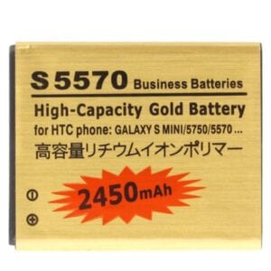 Pin doanh nghiệp vàng dung lượng cao 2450mAh cho Galaxy S Mini / S5570 / S5750 / S7230
