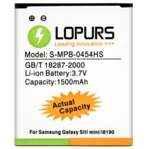 Pin doanh nghiệp dung lượng cao LOPURS dành cho Galaxy SIII mini / i8190 (Dung lượng thực tế: 1500mAh)