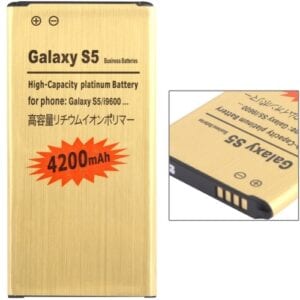 Pin thay thế vàng doanh nghiệp dung lượng cao 4200mAh cho Galaxy S5 / G900