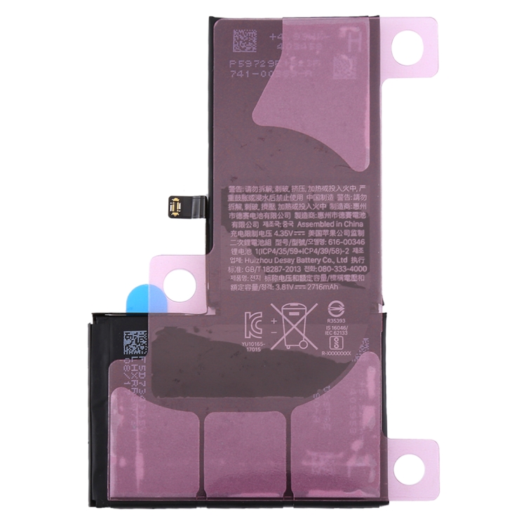 Pin Li-ion 2716mAh cho iPhone X