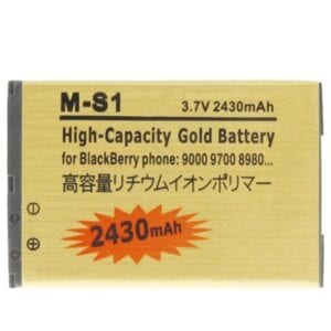 Pin doanh nghiệp phiên bản vàng dung lượng cao 2430mAh M-S1 cho BlackBerry 9000/900/980