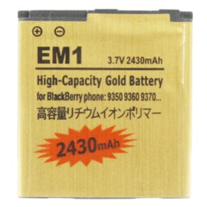 Pin doanh nghiệp phiên bản vàng dung lượng cao 2430mAh EM1 dành cho BlackBerry 9350/9360/9370