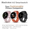 Đồng hồ thông minh Blackview X2 1,3 inch TFT màn hình 2,5D kính cong với dây đeo TPU, chống thấm nước 5ATM, hỗ trợ theo dõi nhịp tim / theo dõi giấc ngủ / 9 chế độ thể thao