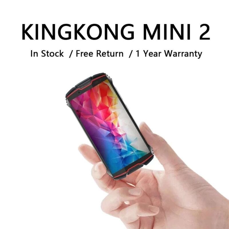 Cubot KingKong MINI2 Chắc Chắn Chống Nước Điện Thoại Android 10 3GB + 32GB 13MP Camera Điện Thoại MINI 4''QHD + Dán Màn Hình 4G LTE ĐTDĐ