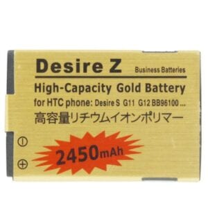 Pin vàng dung lượng cao 2450mAh cho HTC Desire S / Desire Z / G12 / S510e / G11 / BB9610