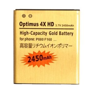 Pin doanh nghiệp vàng dung lượng cao 2450mAh cho LG Optimus 4X HD / P880 / F160