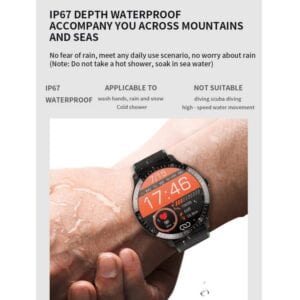 Đồng hồ thông minh MT16 1.28 inch TFT Màn hình màu IP67 chống nước dây da 19 MT16 3