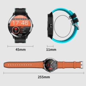 Đồng hồ thông minh MT16 1.28 inch TFT Màn hình màu IP67 chống nước dây da 20 MT16 4