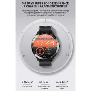 Đồng hồ thông minh MT16 1.28 inch TFT Màn hình màu IP67 chống nước dây da 21 MT16 5