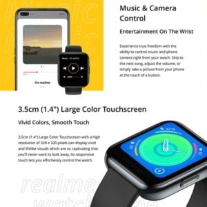 Đồng hồ Realme 1 Màn hình cảm ứng màu 1,4 inch Đồng hồ thông minh chống nước IP68 26 Realme 1 10