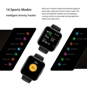 Đồng hồ Realme 1 Màn hình cảm ứng màu 1,4 inch Đồng hồ thông minh chống nước IP68 23 Realme 1 7