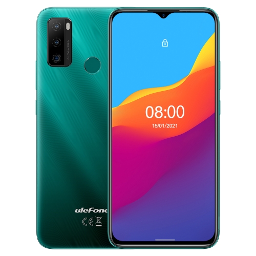 Ulefone Note 10, 2GB+32GB Triple Bcak Cameras, 5500mAh Battery, Face ID & Fingerprint Identification, 6.52 inch Android 11 GO UNISOC SC9863A Octa Core up to 1.6GHz, Network: 4G, Dual SIM, OTG