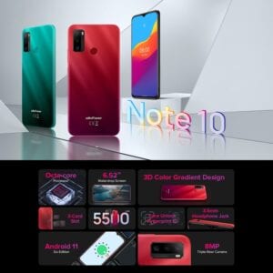 Điện thoại Ulefone Note 10, 2GB+32GB Android 11 GO UNISOC SC9863A Octa Core up to 1.6GHz, Network: 4G 20 Ulefone Note 10 8