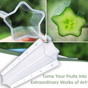 Combo 10 Khuôn hình ngôi sao tạo hình trái cây cho loại quả nhỏ và dài như dưa chuột... 14 khuôn trái cây hình ngôi sao