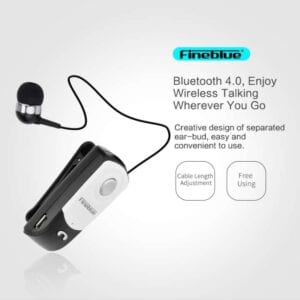 Fineblue F960 CSR4.1 Cáp có thể thu vào Lời nhắc rung động chống trộm Tai nghe Bluetooth