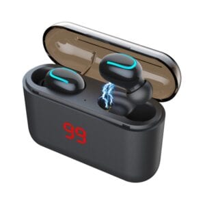 HBQ-Q32 TWS Tai nghe Bluetooth thể thao không dây Bluetooth 5.0 Binaural Stereo với Hộp sạc & Màn hình kỹ thuật số
