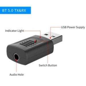 Bộ thu âm thanh Bluetooth JEDX-M135 USB5.0 4 trong 1 13 JEDX M135 2