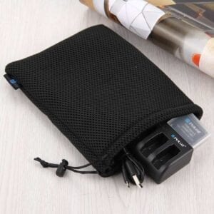 PULUZ 10 trong 1 AHDBT-501 Pin 3,85V 1220mAh + Bộ sạc pin 3 kênh AHDBT-501 + Túi lưu trữ lưới + Hộp lưu trữ pin + Bộ sạc tường 2 cổng USB 5V (2.1A + 2.1A) cho GoPro HERO7 / 6 / 5 21 PULUZ 10 trong 1 8