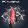 S08 Bluetooth 5.0 Màn hình LED Tai nghe Bluetooth không dây, Phiên bản chống nước