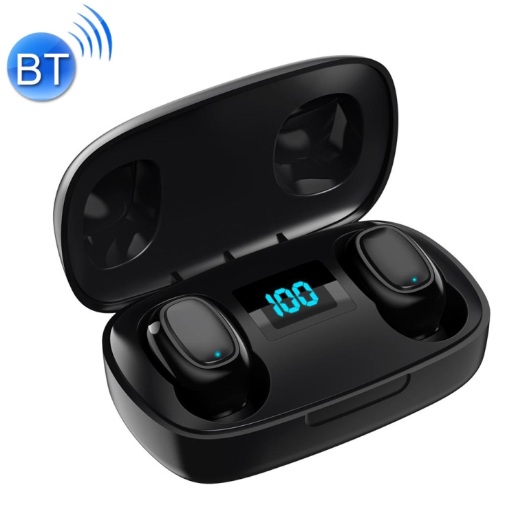 Tai nghe Bluetooth không dây cảm ứng T10S TWS Bluetooth 5.0 với Hộp sạc thu hút từ tính & Màn hình kỹ thuật số thông minh LED, Hỗ trợ Siri & Cuộc gọi HD