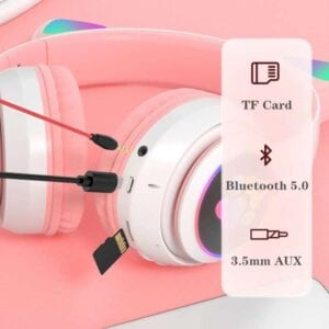 Tai nghe T&G TN-28 3,5 mm Bluetooth 5.0 Kết nối kép RGB Tai nghe âm thanh nổi âm thanh nổi tiếng ồn RGB Tai nghe chống ồn Hỗ trợ thẻ TF có micrô 30 TG TN 28 10