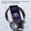 ipipoo EP-1 Tai nghe Bluetooth không dây gắn trên đầu Tai nghe âm thanh nổi HiFi, Tai nghe hỗ trợ, Phím MFB