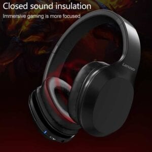 Tai nghe Lenovo HD100 chính hãng Tai nghe Bluetooth 5.0 không dây âm thanh nổi(Đỏ) 24 ovo HD100 8