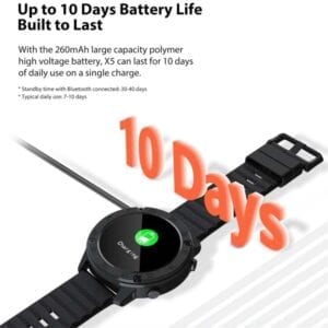 Đồng hồ Blackview X5 1.3 inch HD Screen Bluetooth 5.0 Smart Watch with TPU Watchband, Support Sleep / Heart Rate Monitor & Fitness Tracker & 9 Sports Mode 42 Blackview X5 19