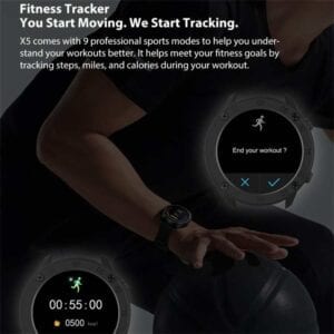 Đồng hồ Blackview X5 1.3 inch HD Screen Bluetooth 5.0 Smart Watch with TPU Watchband, Support Sleep / Heart Rate Monitor & Fitness Tracker & 9 Sports Mode 27 Blackview X5 4