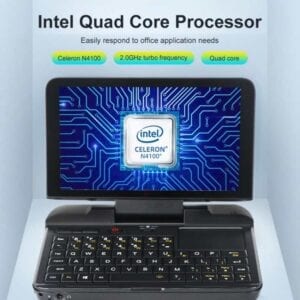 Máy tính xách tay chơi game GPD MicroPC Mini, 6.0 inch, 8GB + 256GB, Windows 10 Intel Celeron N4120 Quad Core, Hỗ trợ WiFi băng tần kép & Bluetooth & Thẻ TF, Đầu cắm Vương quốc Anh