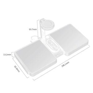 Bộ sạc không dây K04 chuẩn Qi 4 trong 1 10W cho điện thoại di động & iWatch & AirPods (Trắng) 19 K04 4