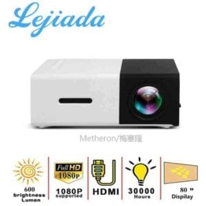 LEJIADA YG300 Pro LED Máy Chiếu Mini 480X272 Pixels Hỗ Trợ 1080P USB USB Âm Thanh Di Động Nhà Truyền Thông Video người Chơi