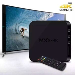 MXQ 4K TV Box Android 10.0 Media Player với Điều khiển từ xa, Amlogic S905W Quad Cortex-A7, 2GB + 16GB, Băng tần kép / Ethernet / TF / USB