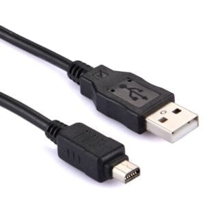 Cáp dữ liệu USB máy ảnh kỹ thuật số 12 chân cho Olympus FE140 / U830 / U840 / U850 / D425 / D435, Chiều dài: 1,5m