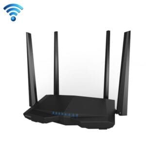 Bộ định tuyến Wi-Fi băng tần kép thông minh Tenda AC6 AC1200 5GHz 867Mbps + Bộ định tuyến WiFi 2,4GHz 300Mbps với ăng-ten bên ngoài 4 * 5dBi