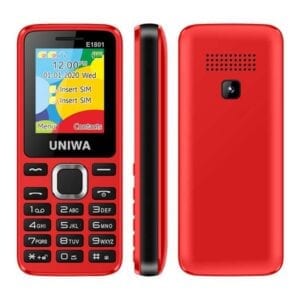 Điện thoại di động UNIWA E1801 1.77 inch, Pin 800mAh, 21 phím, Hỗ trợ Bluetooth, FM, MP3, MP4, GSM, Hai SIM
