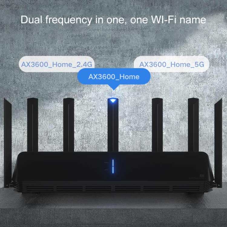 Bộ định tuyến Wifi lõi kép Xiaomi AX3600 2.4GHz + 5.0Ghz chính hãng với Alot Smart Antenna, Đầu cắm Hoa Kỳ