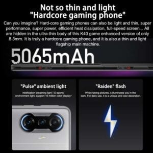 Điện thoại Xiaomi Redmi K40 Gaming Edition 5G, Camera 64MP, Ba máy ảnh mặt sau, Pin 5065mAh, Nhận dạng vân tay bên cạnh, Ghim cực 6,67 inch MIUI 12.5 (Android 11) 50 Xiaomi Redmi K40 Gaming Edition 5G 21