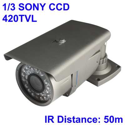 1/3 SONY Color 420TVL CCD Camera chống thấm nước, Khoảng cách hồng ngoại: 50m