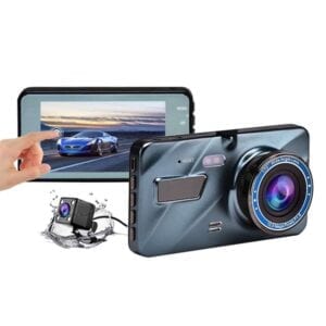 Màn hình cảm ứng 4 inch Xe hơi 2.5D HD 1080P Ghi hình kép cho lái xe Ghi hình DVR Hỗ trợ giám sát đỗ xe / Ghi vòng lặp