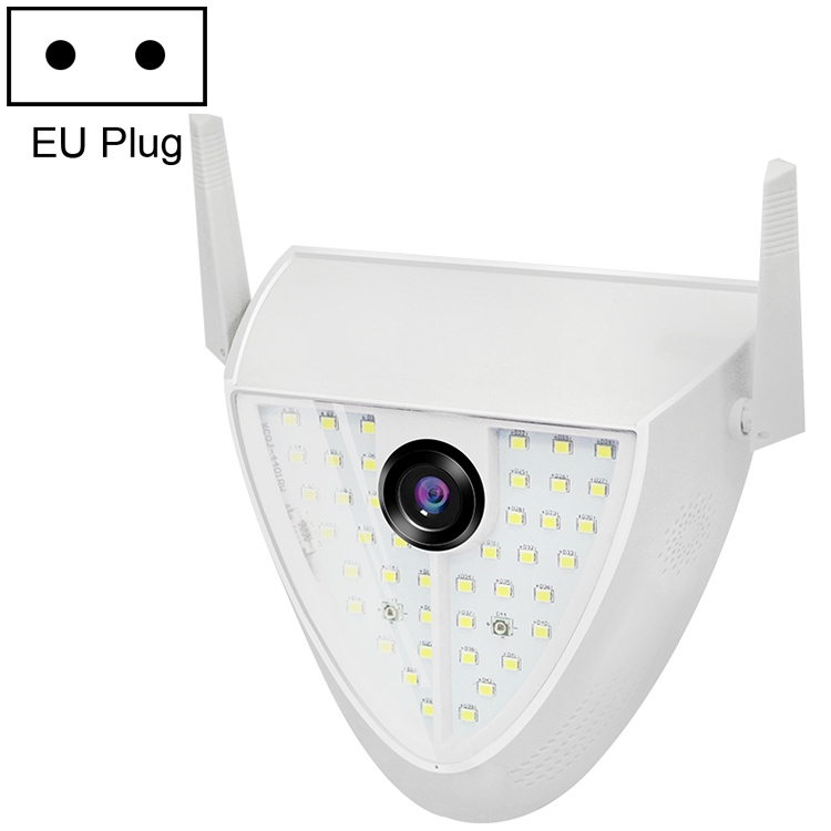 DP16 2.0 Megapixel 42 LED Camera thông minh ánh sáng sân vườn, Hỗ trợ phát hiện chuyển động / Tầm nhìn ban đêm / Liên lạc thoại / Thẻ TF, Đầu cắm EU