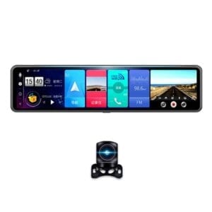 D60 1080P 12 inch ADAS Gương chiếu hậu Ghi âm Lái xe, Hỗ trợ Điều khiển bằng giọng nói Bluetooth / Giám sát Từ xa, Bộ nhớ Chạy: 4GB + Điều hướng AR